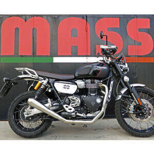 Auspuffanlage Komplett Triumph Scrambler 1200 E5 Mass Cafe Racer 2-1