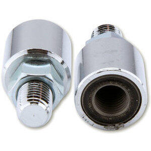 Adattatore antivibrazioni specchietto M10x1.25 destro-destro cromo coppia