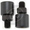Adattatore antivibrazioni specchietto M10x1.25 destro-destro destro-sinistro nero coppia - Foto 2