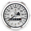 Contachilometri meccanico MMB Classic K=0.7 M18 con spie corpo cromo fondo bianco - Foto 3