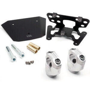 Riser per Yamaha MT-07 -'17 manubrio 28.5mm LSL grigio kit