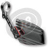 Specchietto retrovisore bar-end Highsider Wave nero/rosso coppia - Foto 2