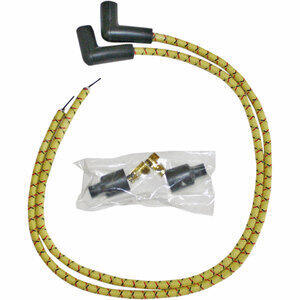 Kit completo cavi candela per Harley-Davidson Taylor 90° giallo/rosso/nero