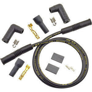 Ignition cable 8mm kit Accel black suppression 180° 2 cylinders