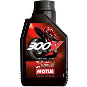 Huile moteur 4T Motul 10W-40 300V Road Racing 1lt