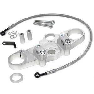 Piastra forcella per Suzuki SV 650 SA \'07-\'08 kit Superbike LSL grigio