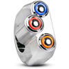 Pulsantiera 22mm Rebel Moto 3 Push Button LED cromo