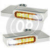 Coppia frecce led per Harley-Davidson Sportster -'13 anteriori Heinz Bikes con luce posizione cromo fumè - Foto 2