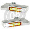 Coppia frecce led per Harley-Davidson Sportster '14- anteriori Heinz Bikes con luce posizione cromo fumè - Foto 2