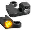 Coppia frecce led per Harley-Davidson Sportster -'13 anteriori Heinz Bikes Nano nero fumè