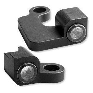 Led winkers Harley-Davidson Sportster -'13 front Heinz Bikes Nano position light combo black smoked pair