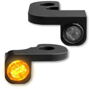 Led winkers Harley-Davidson Dyna front Heinz Bikes Nano black smoked pair