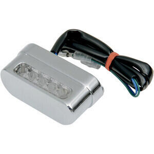 Luce targa led Stripe mini alluminio cromo