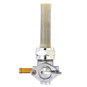 Rubinetto benzina M22x1 uscita sinistra Late Style cromo
