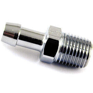 Tank joint straight 1/4\'\' NPT male 5/16\'\' chrome