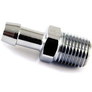 Raccordo serbatoio dritto 1/4'' NPT maschio 5/16'' cromo