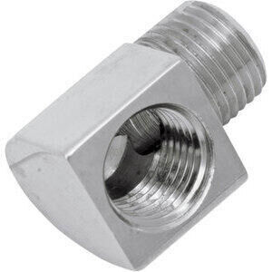 Tank joint 90° male-female 1/8\'\' NPT chrome