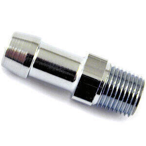Tank joint straight 1/8\'\' NPT male 5/16\'\' chrome