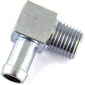 Raccordo serbatoio 90° 1/4'' NPT maschio 3/8'' cromo