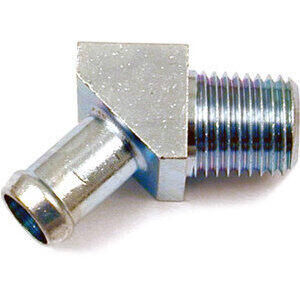 Tank joint 90° 1/4\'\' NPT male 3/8\'\' chrome