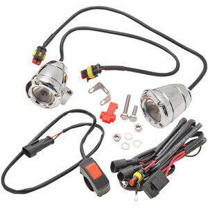 Faro supplementare led Brite-Lite Compact Bullet kit cromo