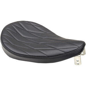 Sella completa per Harley-Davidson telaio rigido Drag Specialties guidatore piccola vinile nero rombi