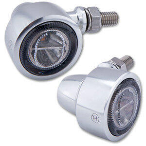 Coppia frecce led Highsider Classic-X1 cromo fumè