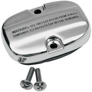 Tappo serbatoio olio pompa freno per Harley-Davidson Touring '09- posteriore completo cromo