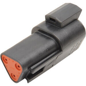 Connettore cavi elettrici per Harley-Davidson DT 3 poli femmina nero