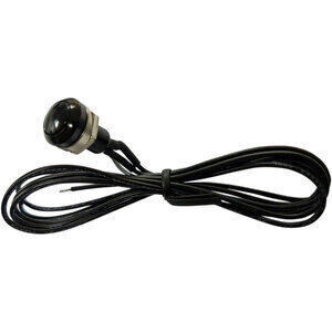 Pulsante a vite 12mm nero