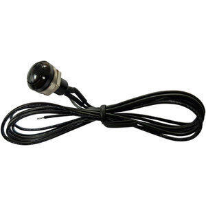 Pulsante a vite 12mm nero