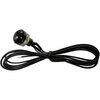 Pulsante a vite 12mm nero
