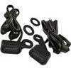 Led winkers Harley-Davidson Sportster -'03 front Drag Specialties black matt smoked pair