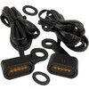 Led winkers Harley-Davidson Sportster -'03 front Drag Specialties black matt pair