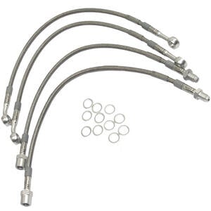 Kit tubi freno aeronautici per Moto Guzzi 1000 GT completo grigio