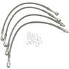 Kit tubi freno aeronautici per Moto Guzzi V 65 Lario completo grigio