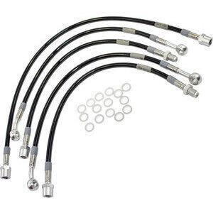 Aeronautical brake hose kit Moto Guzzi 1000 I-Convert complete black