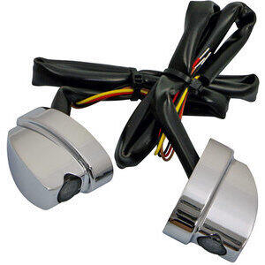 Coppia frecce led per Harley-Davidson -'17 posteriori Heinz Bikes Winglets Nano cromo