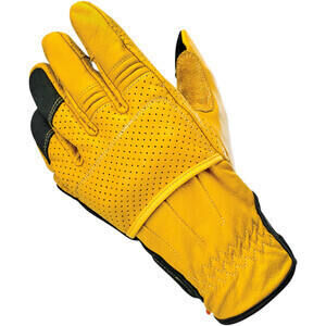 Motorcycle gloves Biltwell Borrego yellow