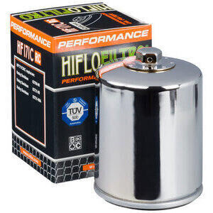 Oil filter HiFlo HF171CRC Racing chrome