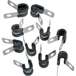 P-clip 10mm inox set 10pz