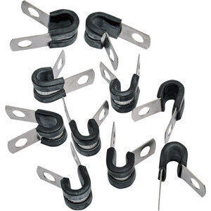 P-clip 10mm inox set 10pz