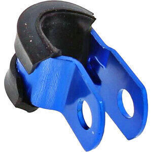 P-clip 6mm alluminio blu