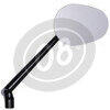 Specchietto retrovisore reversibile Motogadget M-View Club lungo senza vetro nero - Foto 2