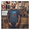 T-Shirt maniche corte Holy Freedom Number One grigio scuro