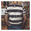 T-Shirt maniche corte Holy Freedom Folsom righe bianco/nero - Foto 2