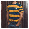 T-Shirt maniche corte Holy Freedom Cherva righe blu/giallo
