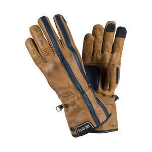 Motorradhandschuhe By City Oslo beige/schwarz