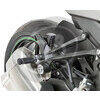 Coppia snodi pedane per Kawasaki ZX-10R '04-'10 LSL passeggero grigio - Foto 2