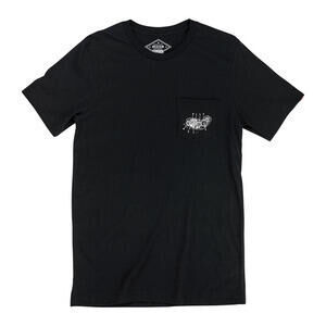 T-Shirt maniche corte Biltwell 4-Cam pocket nero